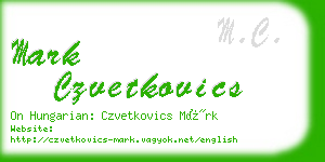 mark czvetkovics business card